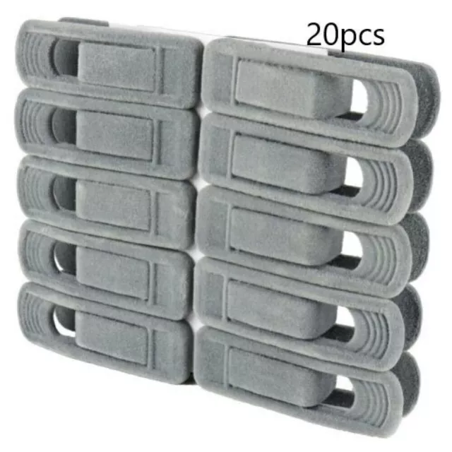 20pcs Rutschfest Samt Aufhänger Clips for Beflockt Hose Mantel Bekleidung Hose