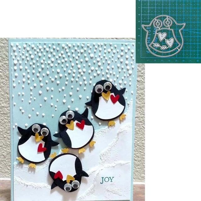 New Penguin Metal Cutting Dies DIY Scrapbooking Blade Punch Embossing Stencils