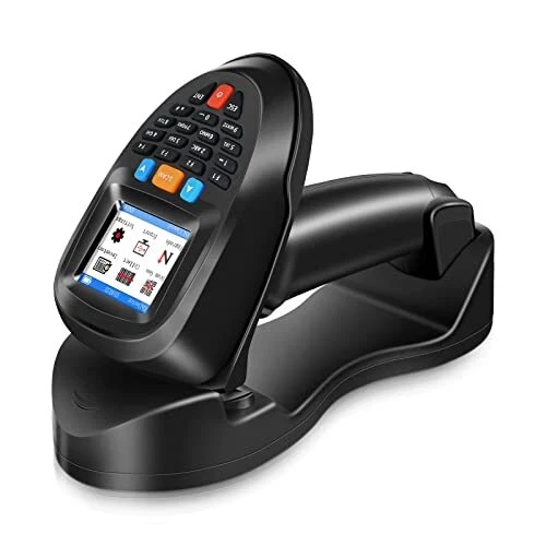 JRHC Inventory Scanner Wireless, 2D Barcode Scanner with Charging Base 1D&PDF...