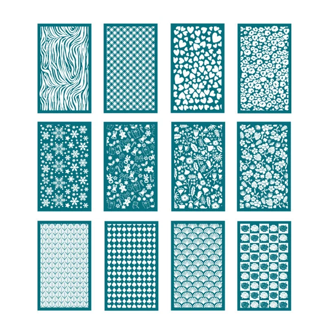 Creative Polymer Clay Reusable Mesh Mold Print Kit DIY Crafts Printing Jewelry