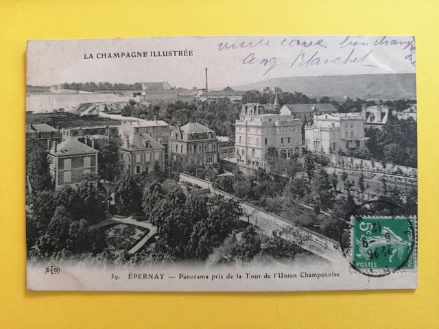 CPA 51 - EPERNAY Marne Panorama pris de la TOUR de l'UNION CHAMPENOISE Champagne