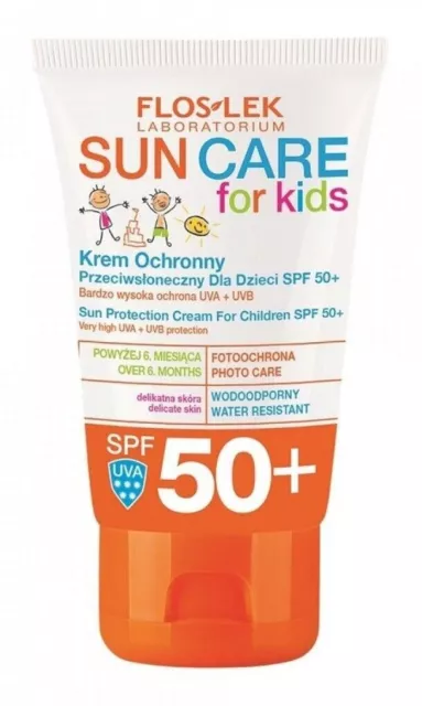 Floslek Sun Care Crème De Protection Solaire Pour Enfants Spf50+
