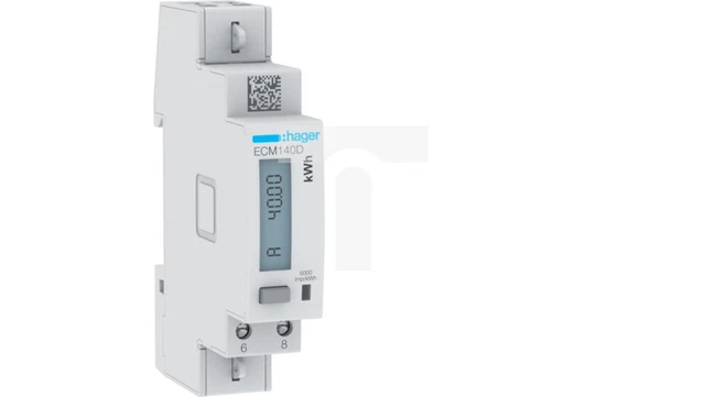 Contador 1F Direktzähler 40A - Einphasiger Stromzähler Mit 1 Meter Kabellänge