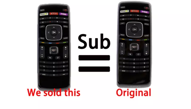XRT112(MGO) Replaced Remote For Vizio TV E550I-B2E  E551I-A2  E600I-B3 M550NV