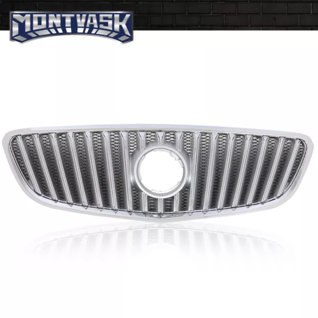 Fit For 2010-2013 Buick Lacrosse Front Upper Bumper Grille Grill Black Chrome