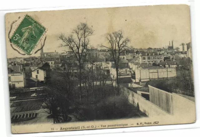1 CPA 95 Val d Oise Argenteuil Vue Panoramique 1910 pcfravainc255