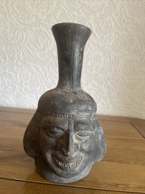 Pre Columbian Inca PRE COLUMBIAN FINE Inca Head Vessel Ancient South America £495.00 ...