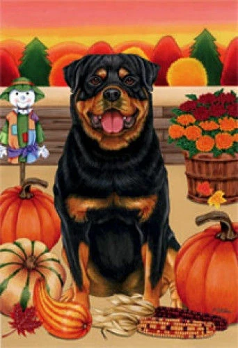 Autumn (TP) Garden Flag - Rottweiler 67002