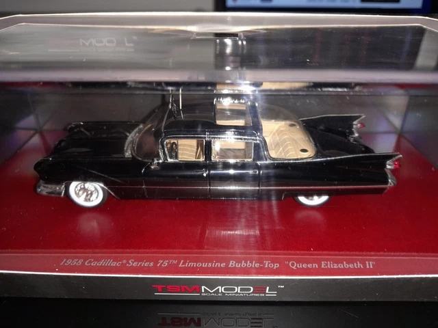 Miniature NOREV 1/43 – Cadillac Queen Elisabeth II 1956, Cabriolet Noir, Collection