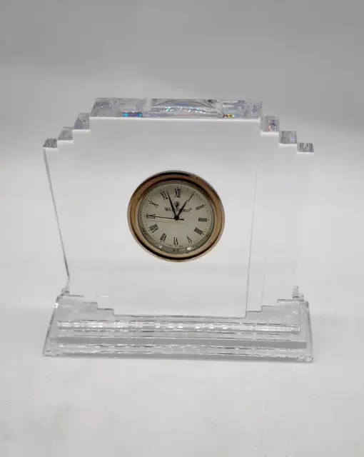 Waterford Crystal Metropolitan Clock / Small Desk Top with Battery 2