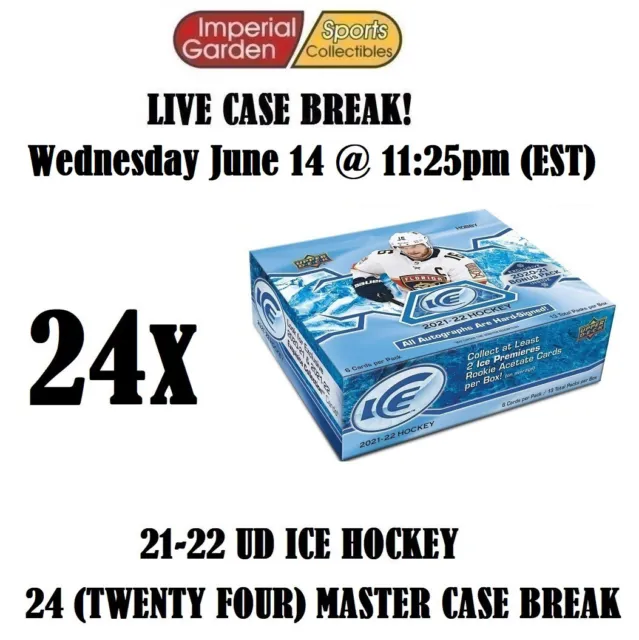 2021-22 UD ICE HOCKEY 24 BOX MASTER CASE BREAK #3712 - San Jose Sharks