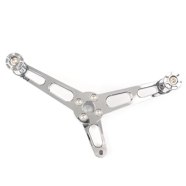 Pioli piedi anteriori leva cambio tacco punta per Harley Sportster XL1200 argento
