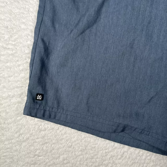 Micros Mens Blue Slash Pocket Chino Shorts Waist 34 2