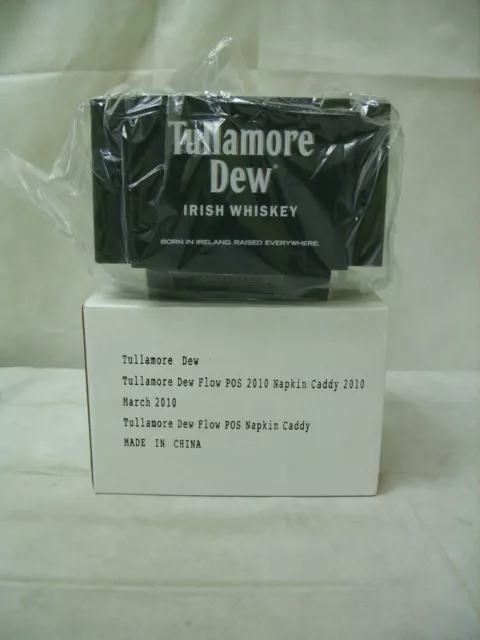 Tullamore Dew Irish Whiskey - Promo Plastic Branded Bar Caddy Napkin Holder NOS