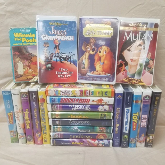 VINTAGE VHS TAPES Movies Kids Family Bulk Media Resellers Lot Classic