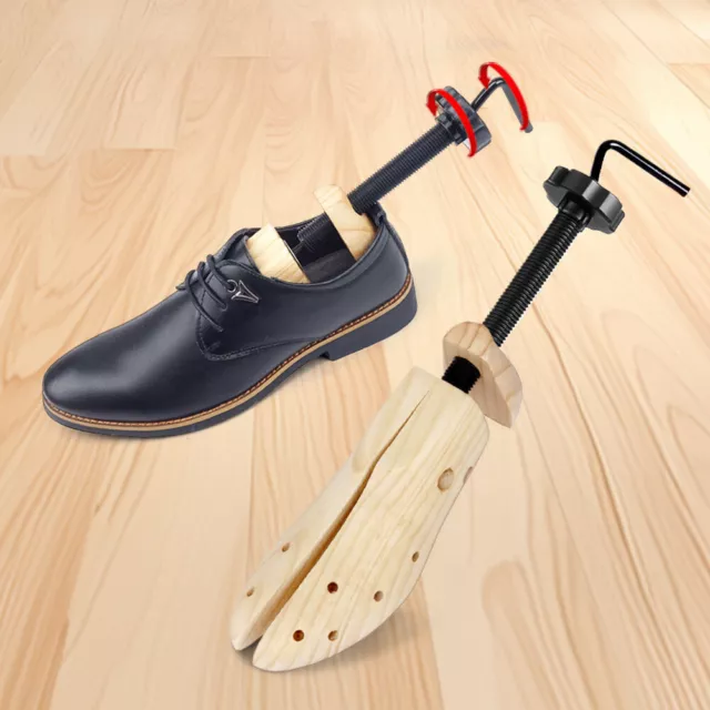 WOODEN SHOE STRETCHER 4-Way Shoe Trees Professional Shoe Extender for ...