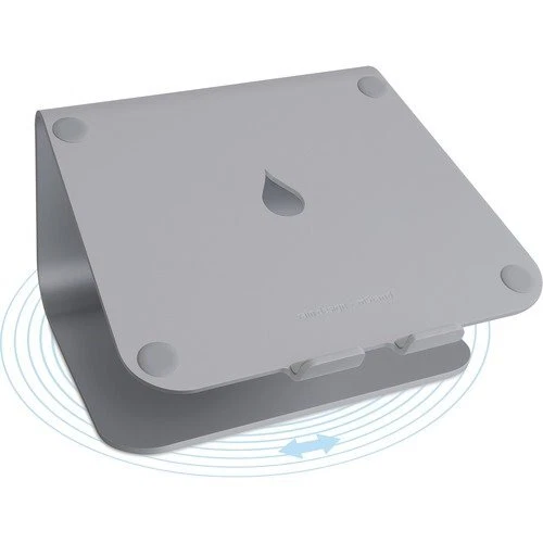 RAIN DESIGN Mstand360 Laptop Stand W/ Swivel Base Space Grey, 10074 (4N3474)