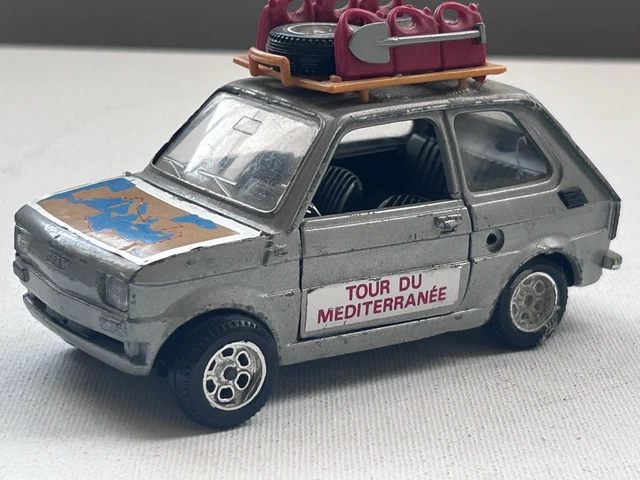 MEBETOYS MATEL 1/24 Fiat 126 Tour Du Mediteranée - Miniature Collection VN Mint