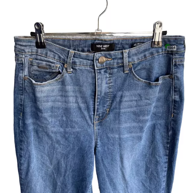 Nine West Curvy Straight High-Rise Jeans 10 Women’s Dark Wash Gently Used [#1004 3