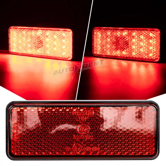 Universal Red Tail Brake 24LED Light Motorcycle Motorbike Stop Fog Lamp Bolt 12V