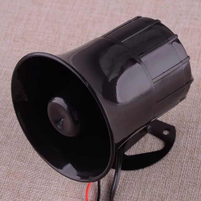 3Tone Sound Loud Car Motorcycle Warning Alarm Police Fire Siren Horn