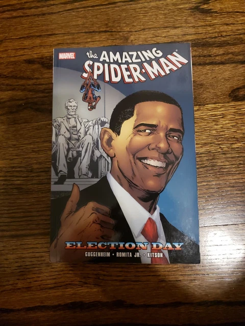 Marvel Comics Amazing Spider-Man ELECTION DAY TPB featuring OBAMA APPEARANCE!