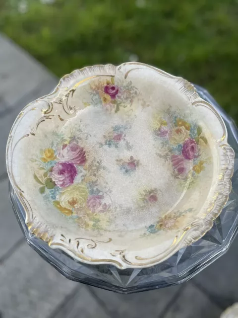 Plat à Servir  Vintage Franz Anton Mehlem Royal Bonn Germany Porcelaine