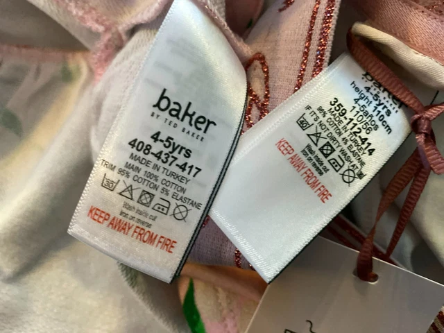 BNWT Ted Baker 4-5 years sweater leggings outfit floral set New rose designer 9
