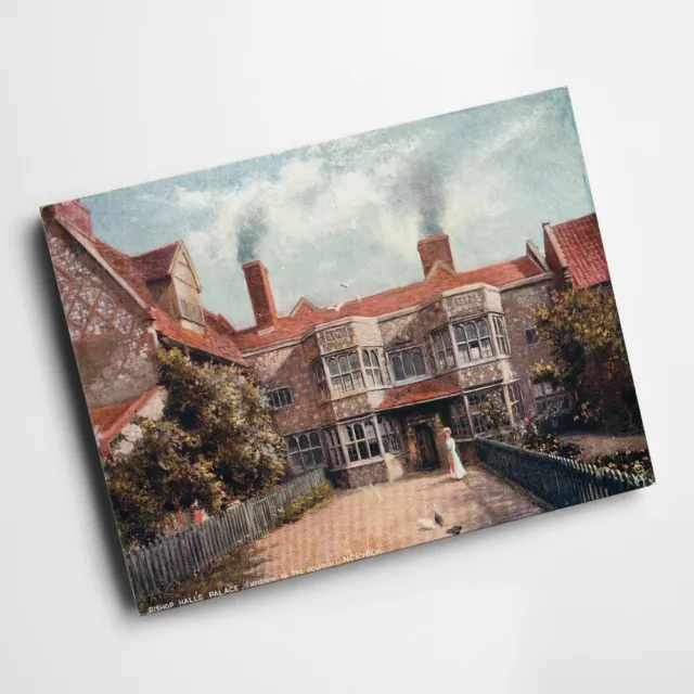 A4 PRINT - Vintage Norfolk - Bishops Hall's Palace (The Dolphin), Norwich