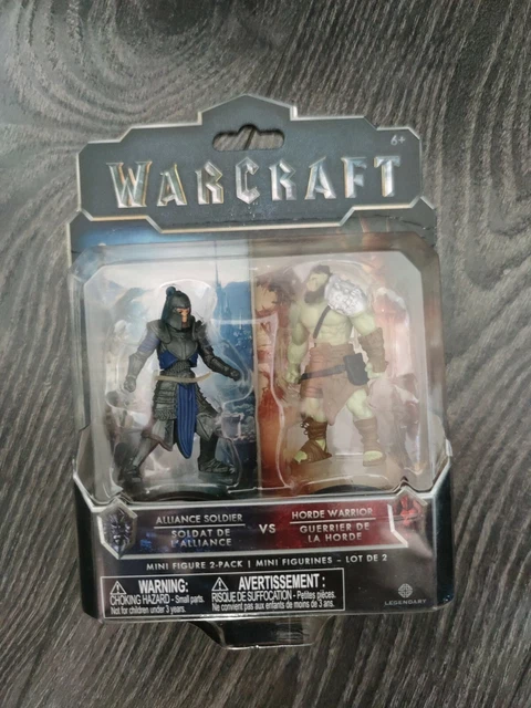 Warcraft Mini Figurine lot de 2 Alliance soldier vs Horde warrior JAKKS PACIFIC