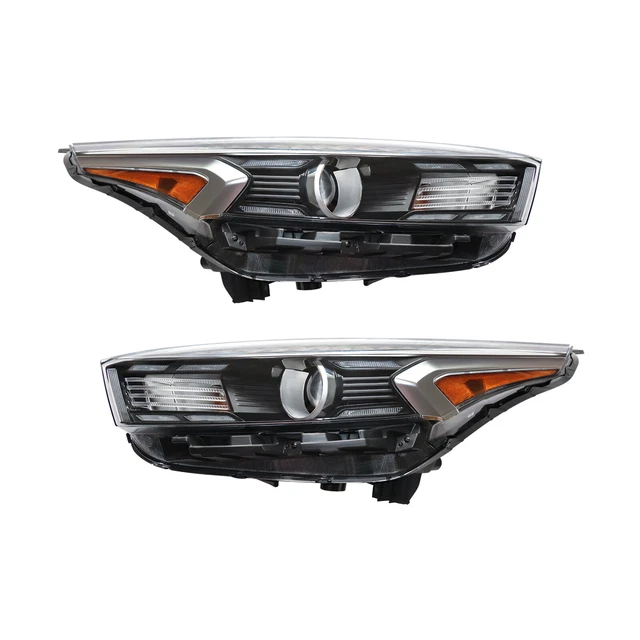 FOR 2022 2023 Kia Forte LED DRL Halogen Headlights Headlamps Pair Left