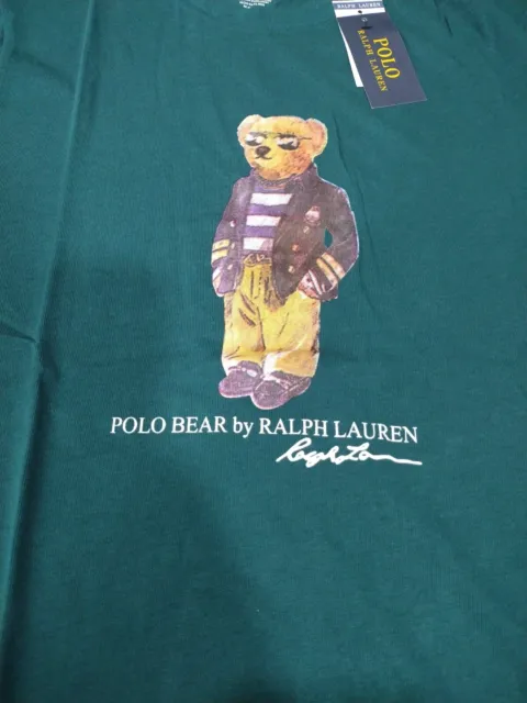 Nwt Mens Ralph Lauren Polo Xl T-Shirt~Signature Bear