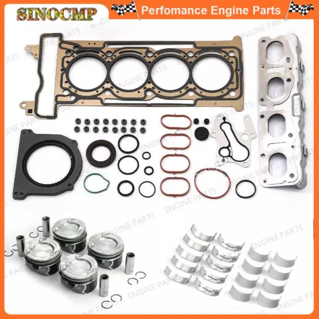 M270 2.0T Engine Pistons Gaskets Bearing Overhaul Kit for Mercedes-Benz CLA250