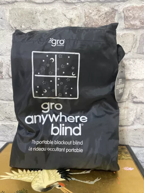 GRO Company Anywhere The Portable Blackout Blind Mounted with Suction Cups New