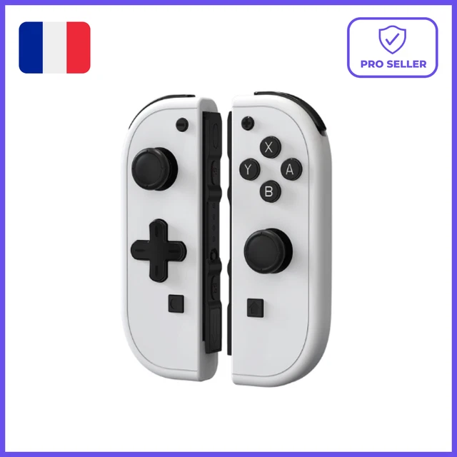 PAIRE DE JOY Con gauche et droite Blanc Neuf pour Nintendo Switch