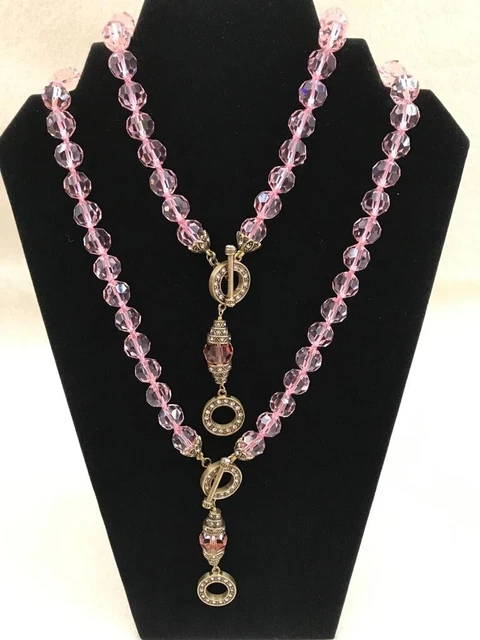 Heidi Daus ~Let Me Count the Ways~ Convertible 2-Piece Necklace(s)