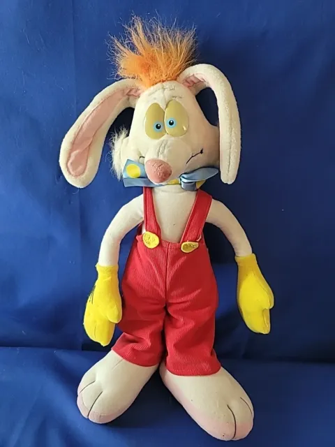 Playskool Disney Roger Rabbit 1988 Talking Pull String Plush Toy 18”