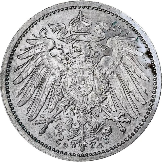 [#1113488] Münze, GERMANY - EMPIRE, Wilhelm II, Mark, 1914, Karlsruhe, VZ+, Silb