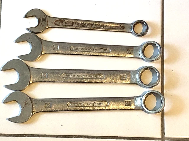 OUTILLAGE Lot Outils 4 CLES Mixtes Fourches Et Polygonales