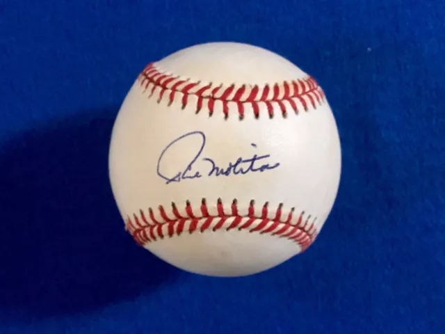 JSA COA Brewers PAUL MOLITOR Signed Official Bobby Brown BASEBALL 3000 Hit Club