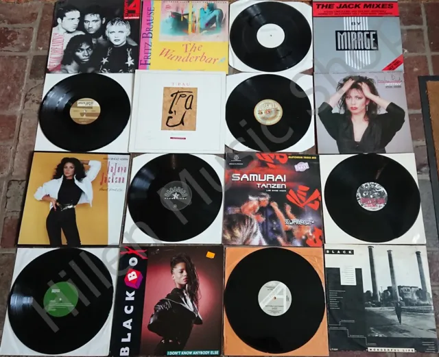24 Stück Maxi Singles 12" Schallplatten Sammlung aus den 80ern,90ern,2000ern