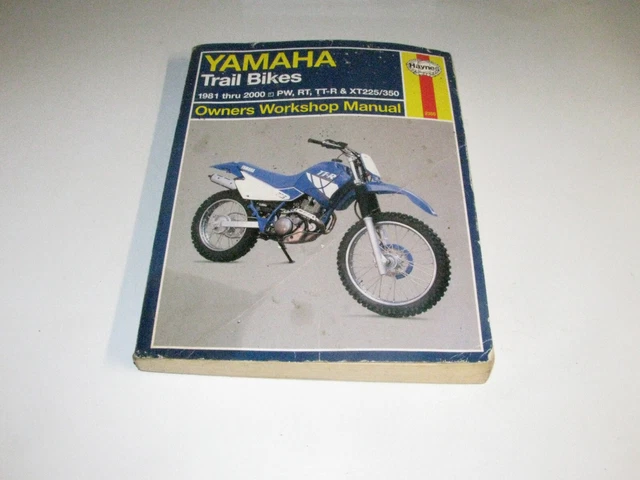 haynes yamaha repair manual for PW RT TTR XT