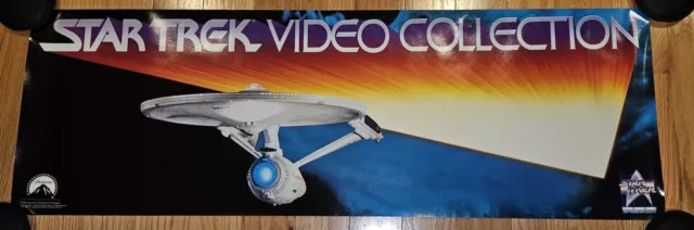 New Star Trek 25th Anniversary Poster VHS Video Collection Store Promo