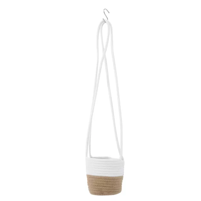 Jute Rope Hanging Planter Basket - Indoor/Outdoor