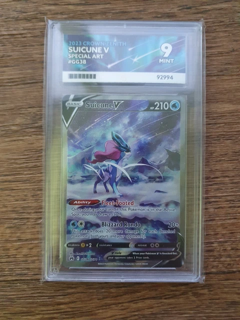 Pokémon TCG Suicune V Crown Zenith: GG38/GG70 ACE label 9