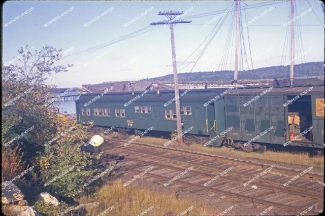 ORIG SLIDE Maine Central 946 MofW Crew Wohnwagen Original Kodachrome Rutsche