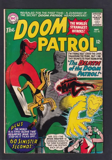 Doom Patrol #98 1st appearance of Mr 103! DC 1965