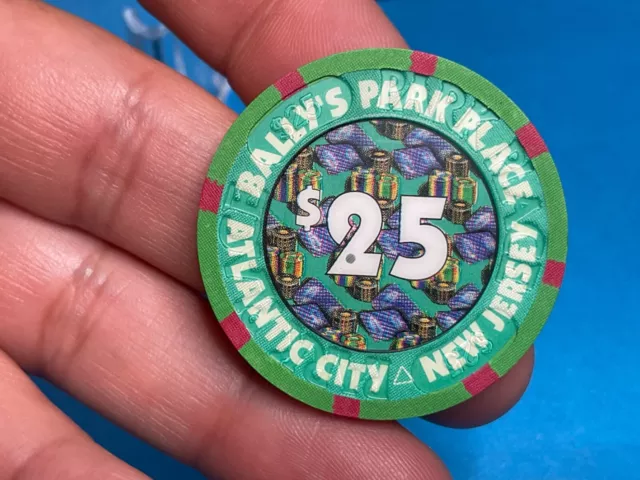 $25  Ballys Park Place Atlantic City Casino  Chip  ——-Excellent Condition——X-968 2