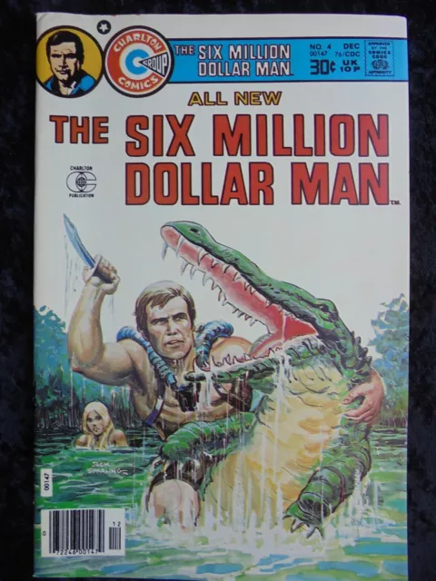 The Six Million Dollar Man #4 1976 Charlton Comics Bronze Age Comic Book