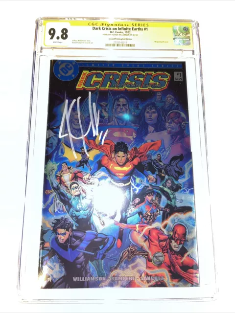 Dark Crisis On Infinite Earth (2022) # 1 (CGC SS 9.8) Signed J. Williamson •1:25